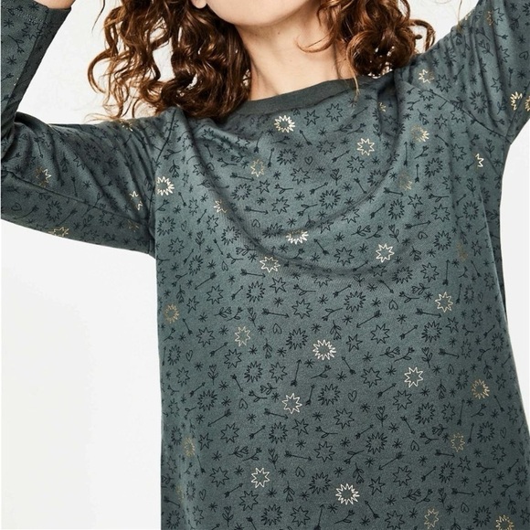 Boden Sweatshirt Dress in Charcoal Marl (Ripple Wave) size 14 - Picture 2 of 11